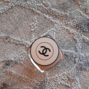 CHANEL Black and White Logo Accessory